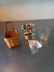 Vintage Longaberger 1996 Happy Birthday Basket With Liner, protector and papers - Picture 1 of 9