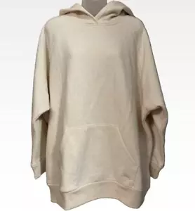 Adidas Damen ALL SZN Fleece Boyfriend Hoodie Beige 1X - Bild 1 von 6
