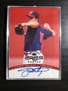 1997 Donruss Signature Series Jaret Wright AUTO Indians RARE