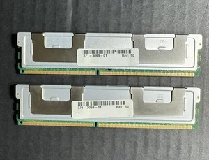 Sun X6382A 8GB Kit 2x 371-3069 4GB 240p PC2-5300 2R FB DIMMs Sun Fire X4150 - Picture 1 of 13