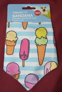 VibrantLife Dog Ice Cream Bandana Size S/XS - Picture 1 of 2