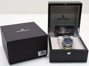 Aquanero Cobalt Gold Deckhand DH6 Gold and Silver Diver's Watch Brand New In Box - Picture 1 of 14