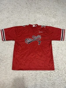 Vintage Ohio State Buckeyes Trikot bestickt Herren Large rot Football #7 - Bild 1 von 8