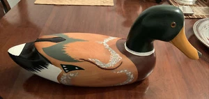 Duck Decoy - Decorative Wood Mallard Drake - New in Box - Picture 1 of 12