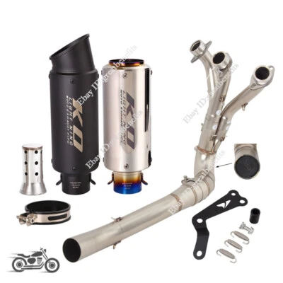 Para YAMAHA MT09 FZ09 Tracer 9/9GT XSR900 2021-2023 Sistema de escape Punta de tubo delantero Foto 1 de 4