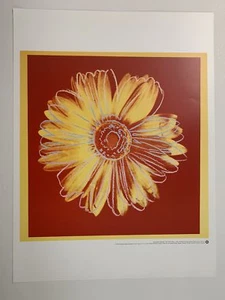flower poster , Andy warhol 1982, poster - Foto 1 di 3
