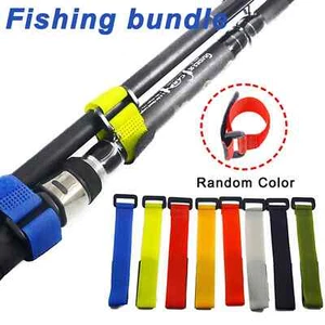 Fishing Rod Tie Strap Tackle Wrap Band Pole Holder Fastener Fishing Accessory - Picture 1 of 12