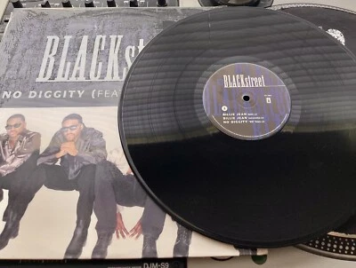 Blackstreet Ft Dr Dre - No Diggity OG 1996 Press 12" In Picture Cover VG+/VG+ SK Foto 1 de 2