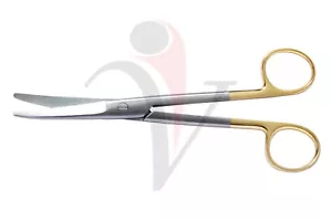 O.R T/C GRADE METZENBAUM CHIRURGISCHE SCHERE 7" gebogen WOLFRAMCARBID EINSÄTZE - Bild 1 von 4