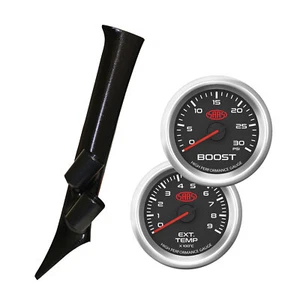 SAAS Dual Pillar Pod w/ Black Series 3 Boost & Exh for Skyline Coupe R34 1999-05 - Bild 1 von 12