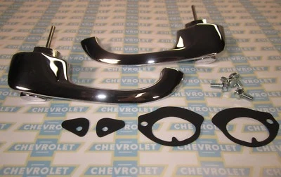 1963-1964 Chevrolet Bel Air Biscayne Impala Chrome Outside Door Handle Set. Pair - Image 1 of 4