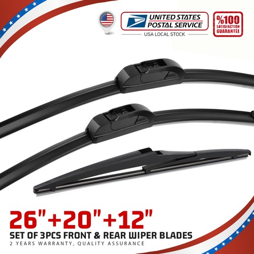 26"&20"&12" Bracketless Windshield Wiper Blade For Toyota Highlander