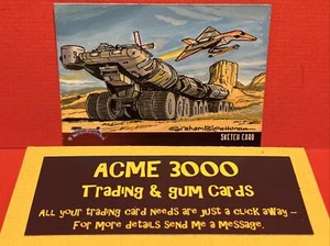 Unstoppable Gerry Anderson TERRAHAWKS - GRAHAM BLEATHMAN Sketch Art Card SK2 - A - Picture 1 of 2