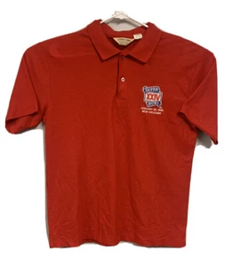 Vintage Logo 7 NFL Super Bowl XXIV Broncos 49ers Red Polo Size Large Made In USA - Picture 1 of 8