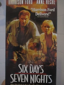 SIGNED HARRISON FORD VIDEO CASSETTE (SIX DAYS, SEVEN NIGHTS, 1998)!! - Bild 1 von 2