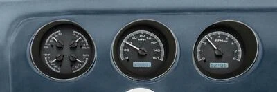 Dakota Digital 1969 Pontiac GTO medidores analógicos aleación negra blanca VHX-69P-GTO-K-W Foto 1 de 4