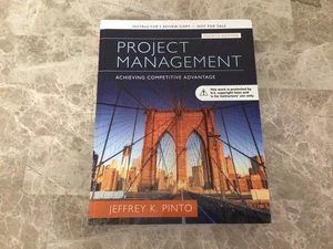 Project Management : Achieving Competitive Advantage Instructor's Copy NEW - Picture 1 of 4