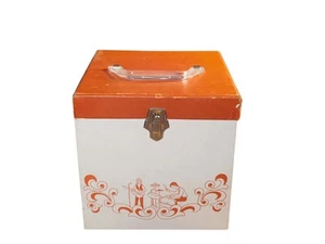 Platter Pak Record case No. 752 Dance Red/white Stacker Fits 45's - Bild 1 von 8