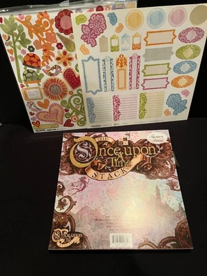 DCWV-The Once Upon A Time Fairy Tale Card Stack- 12" x 12" Sheets-NEW & Stickers - Image 1 of 4