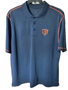 Chicago Bears Antigua Poloshirt Herren XL Blau Kurzarm 100% Polyester - Bild 1 von 5