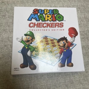 Super Mario Bros Checkers Collector's Edition Complete Board Game - Picture 1 of 4