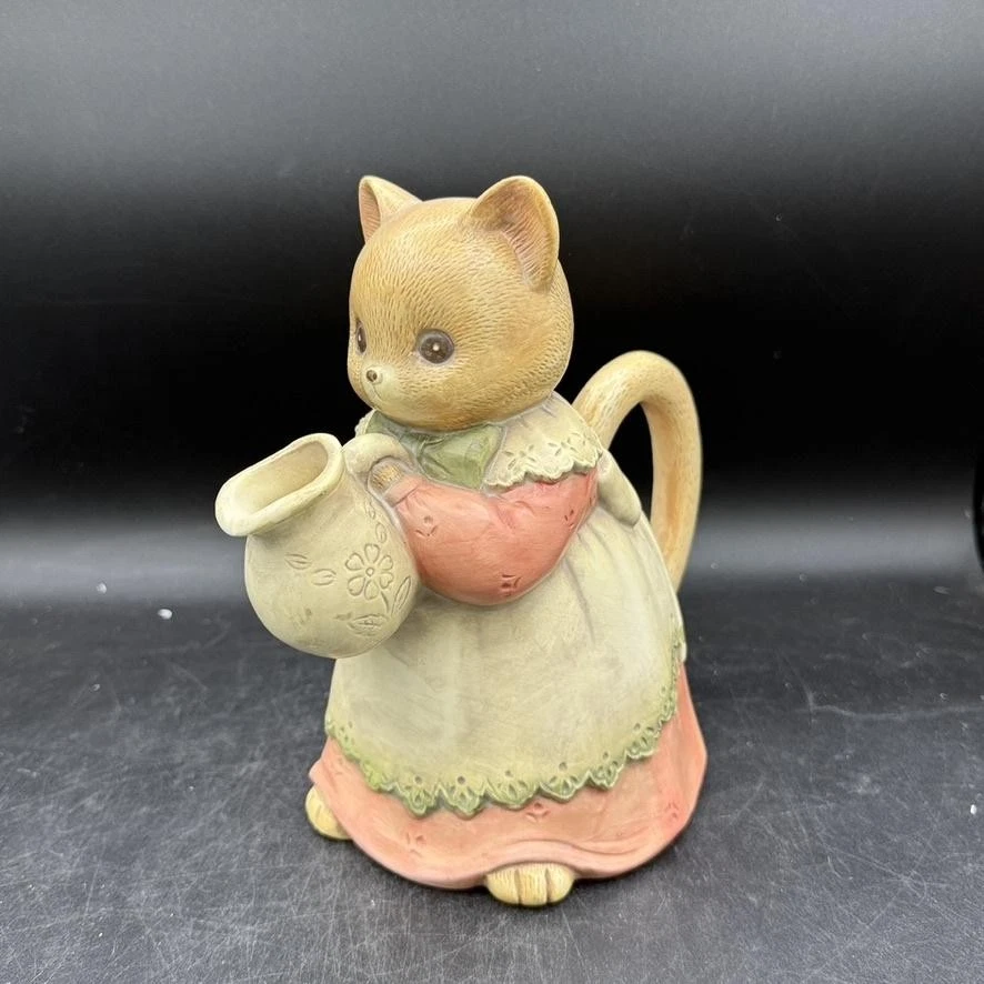 Tetera de cerámica vintage con figura de gato Takahashi de San Francisco hecha en Japón Foto 1 de 4