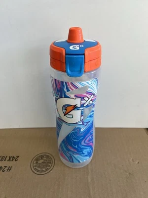 BOA FORMA Gatorade GX 30 oz Garrafa Plástica Azul Redemoinho FRETE RÁPIDO - Imagem 1 de 4
