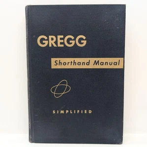 GREGG Shorthand Manual - Simplified ~ Hardcover Vintage - Foto 1 di 16