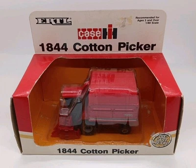 Ertl #211 - Case IH - 1844 Cotton Picker - 1/80 Scale Diecast Vintage 1988 - Image 1 of 4