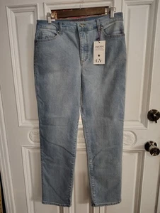 Gloria Vanderbilt Amanda schlankmachende Jeans, spitz zulaufendes Bein klassische Leibhöhe Größe 12 - Bild 1 von 11