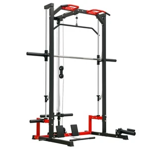 Soozier Smith Machine, Multi-Function Power Cage with Lat Pull Down System - Picture 1 of 11