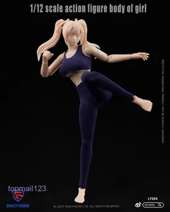 CRAZY FIGURE LT004 1/12 Super Flexible Anime Woman Body 6" Action Figure Doll - Picture 1 of 9