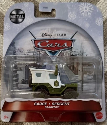 Disney Pixar Cars Winter Christmas Sarge Jeep - Image 1 of 2