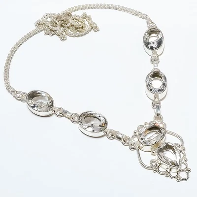 Collar tenis joyería plata piedras preciosas topacio blanco 17,99" TN7525-140 Foto 1 de 3