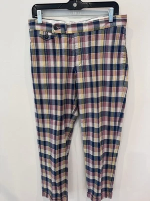 Pantalones cortos deportivos vintage Ralph Lauren a cuadros para mujer talla 8 100 % algodón Foto 1 de 3