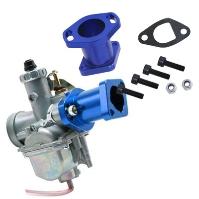 Intake Manifold Carburetor Adapter Blue Fit For Honda Clone Go Kart Motor - Image 1 of 4