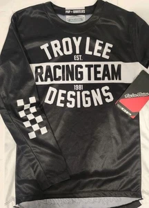 Camiseta deportiva de motocross todoterreno Troy Lee Designs TLD YOUTH GP Race 81 negra mediana - Imagen 1 de 9