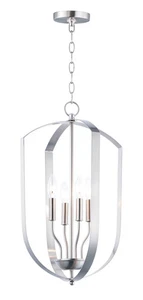 Maxim Provident 4-Light Transitional Chandelier in Satin Nickel - Picture 1 of 1
