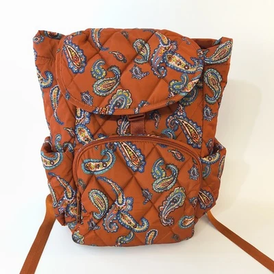 Vera Bradley Essential Mochila Mochila Manor Cachemira Escuela Trabajo Poliéster Foto 1 de 4