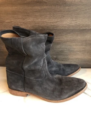 Isabel Marant Jenny Brushed Suede Ankle Gray Boots Size 40 - Image 1 of 4