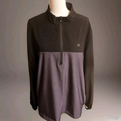 Travis Mathew 1/2 Zip Pullover Jacket Blue Gray Long-Sleeved Size XL Golf - Image 1 of 4