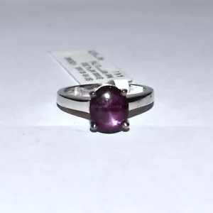 Fabulous star ruby sterling silver ring handmade adorable jewelry for Positivity - Picture 1 of 9