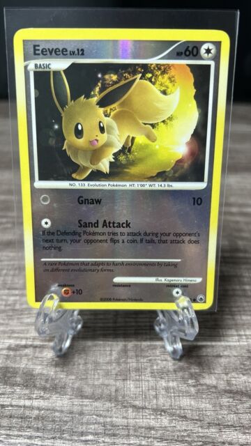 eevee 62/100 reverse holo platinum Diamond and pearl majestic dawn pokemon  card Values - MAVIN