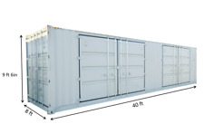 40ft High Cube Container with 2 Side Doors Financing Available