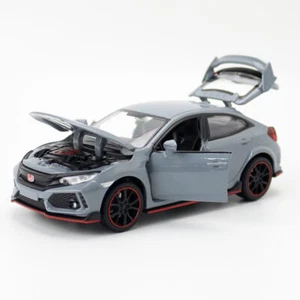 Honda Civic Type R Toy Car Diecast Model Car 1:32 Toys for Boys Kids Gifts Gray - Picture 1 of 10