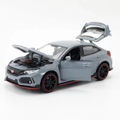 Honda Civic Type R Toy Car Diecast Model Car 1:32 Toys for Boys Kids Gifts Gray - Image 1 of 4