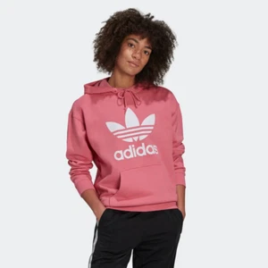 Adidas Adicolor Trefoli 3 Stripes Hoodie Sweater H33587 Rose Women's Size SMALL - Picture 1 of 8