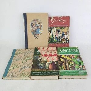 Illustrated Junior Library Lot of 5 HC, 3 w/ DJ; Louisa May Alcott Howard Pyle - Picture 1 of 18