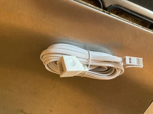 Cable de extensión telefónica de 10 m totalmente cableado 6 pines teléfono de plomo 10 metros 631a - Imagen 1 de 3