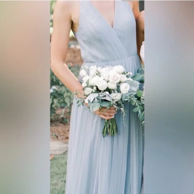 Bella Bridesmaid Dress-light blue, size 4, worn once & in great condition! - Image 1 of 4